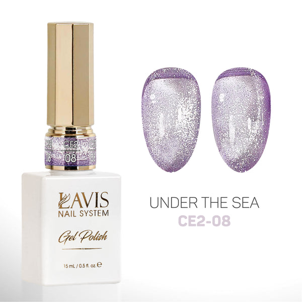 LAVIS Cat Eyes CE2 - 08 - Gel Polish 0.5 oz - Under The Sea