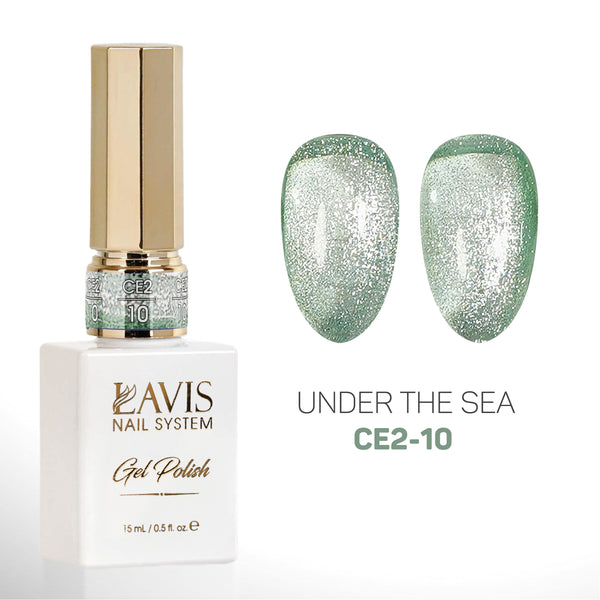 LAVIS Cat Eyes CE2 - 10 - Gel Polish 0.5 oz - Under The Sea