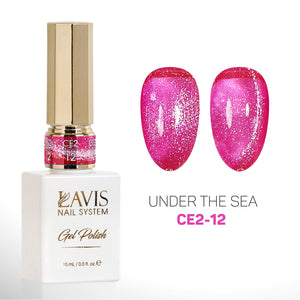 LAVIS Cat Eyes CE2 - 12 - Gel Polish 0.5 oz - Under The Sea