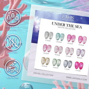 LAVIS Cat Eyes CE2 - 07 - Gel Polish 0.5 oz - Under The Sea