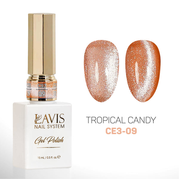 LAVIS Cat Eyes CE3 - 09 - Gel Polish 0.5 oz - Tropical Candy