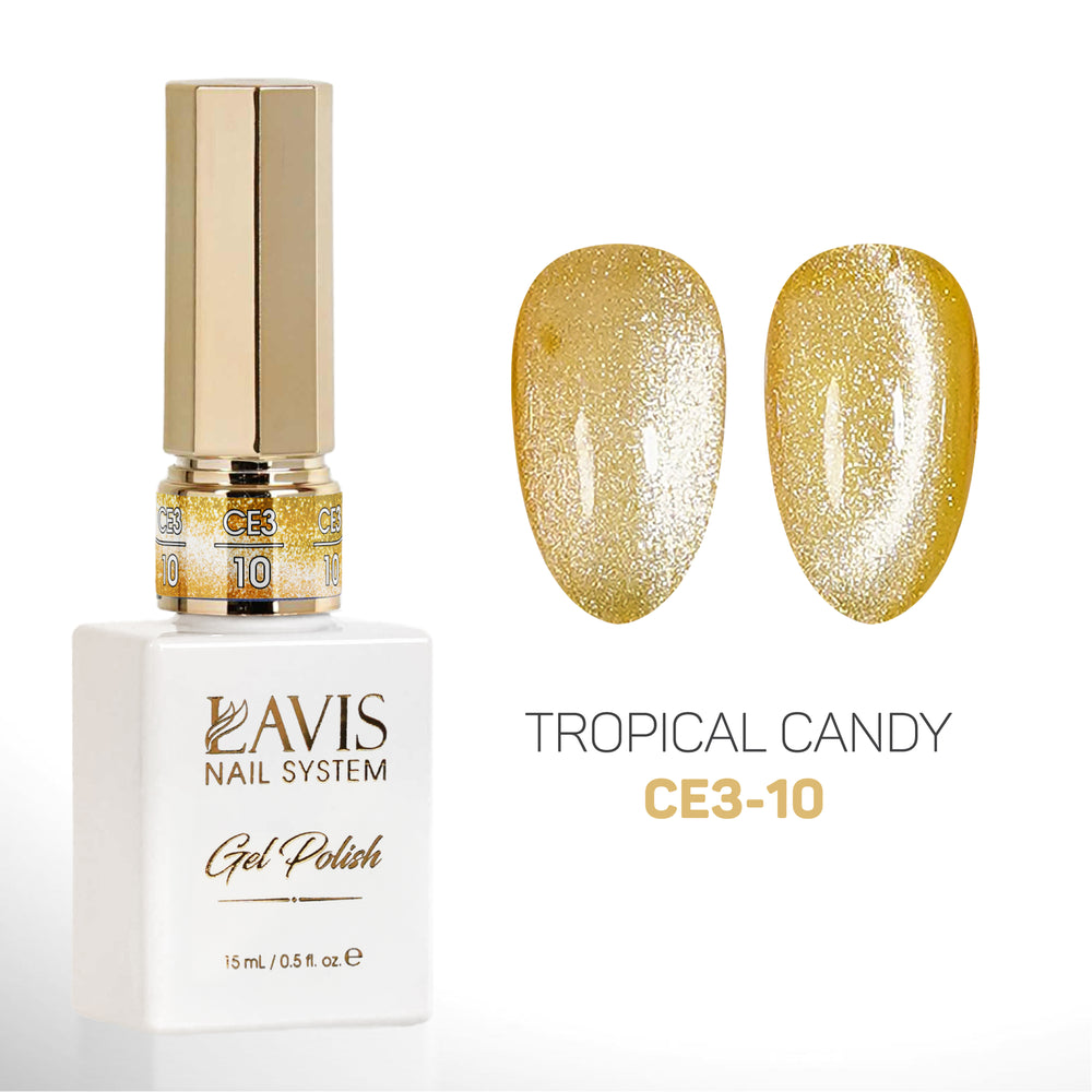 LAVIS Cat Eyes CE3 - 10 - Gel Polish 0.5 oz - Tropical Candy
