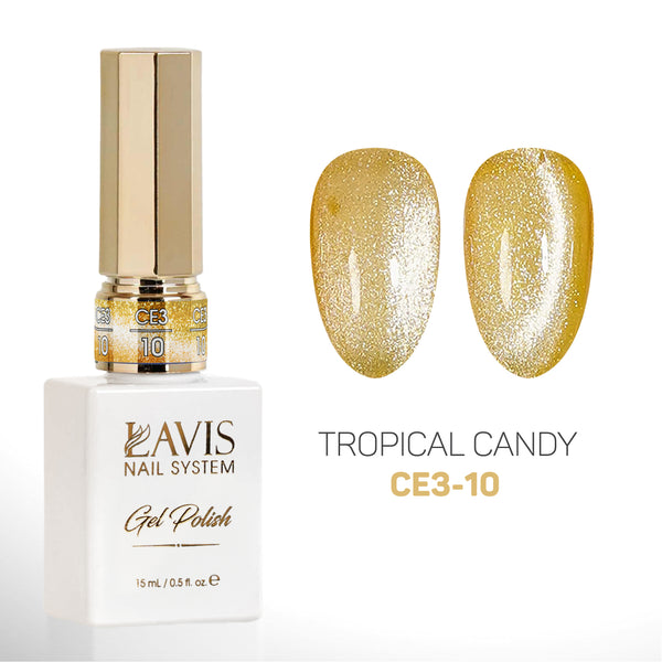 LAVIS Cat Eyes CE3 - 10 - Gel Polish 0.5 oz - Tropical Candy