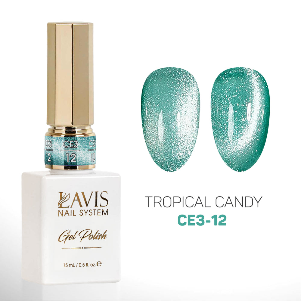 LAVIS Cat Eyes CE3 - 12 - Gel Polish 0.5 oz - Tropical Candy