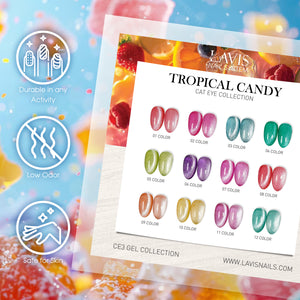 LAVIS Cat Eyes CE3 - 06 - Gel Polish 0.5 oz - Tropical Candy