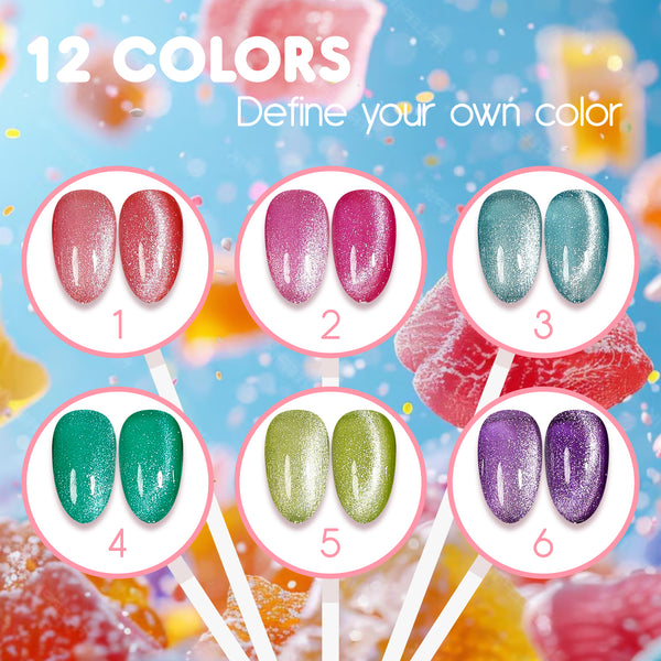 LAVIS Cat Eyes CE3 - 02 - Gel Polish 0.5 oz - Tropical Candy