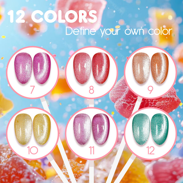 LAVIS Cat Eyes CE3 - 07 - Gel Polish 0.5 oz - Tropical Candy