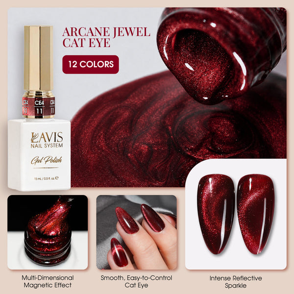 LAVIS Cat Eyes CE4 (Ver 2) - 12 - Gel Polish 0.5 oz - Arcane Jewel Collection