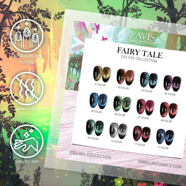 LAVIS Cat Eyes CE4 - 04 - Gel Polish 0.5 oz - Fairy Tale