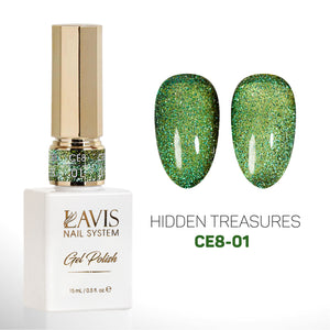 LAVIS Cat Eyes CE8 - 01 - Gel Polish 0.5 oz - Hidden Treasures