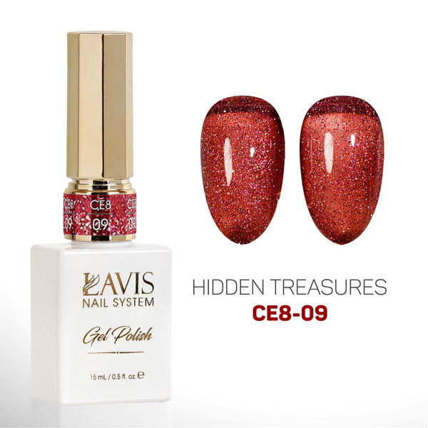 LAVIS Cat Eyes CE8 - 09 - Gel Polish 0.5 oz - Hidden Treasures