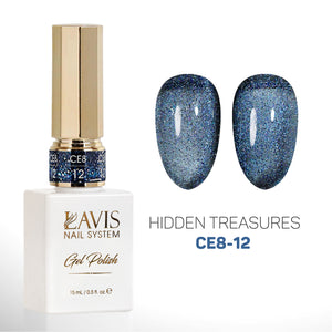 LAVIS Cat Eyes CE8 - 12 - Gel Polish 0.5 oz - Hidden Treasures