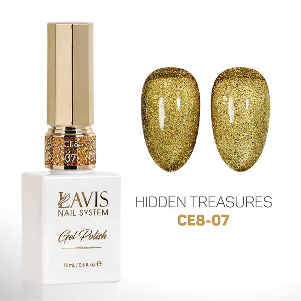 LAVIS Cat Eyes CE8 - 07 - Gel Polish 0.5 oz - Hidden Treasures