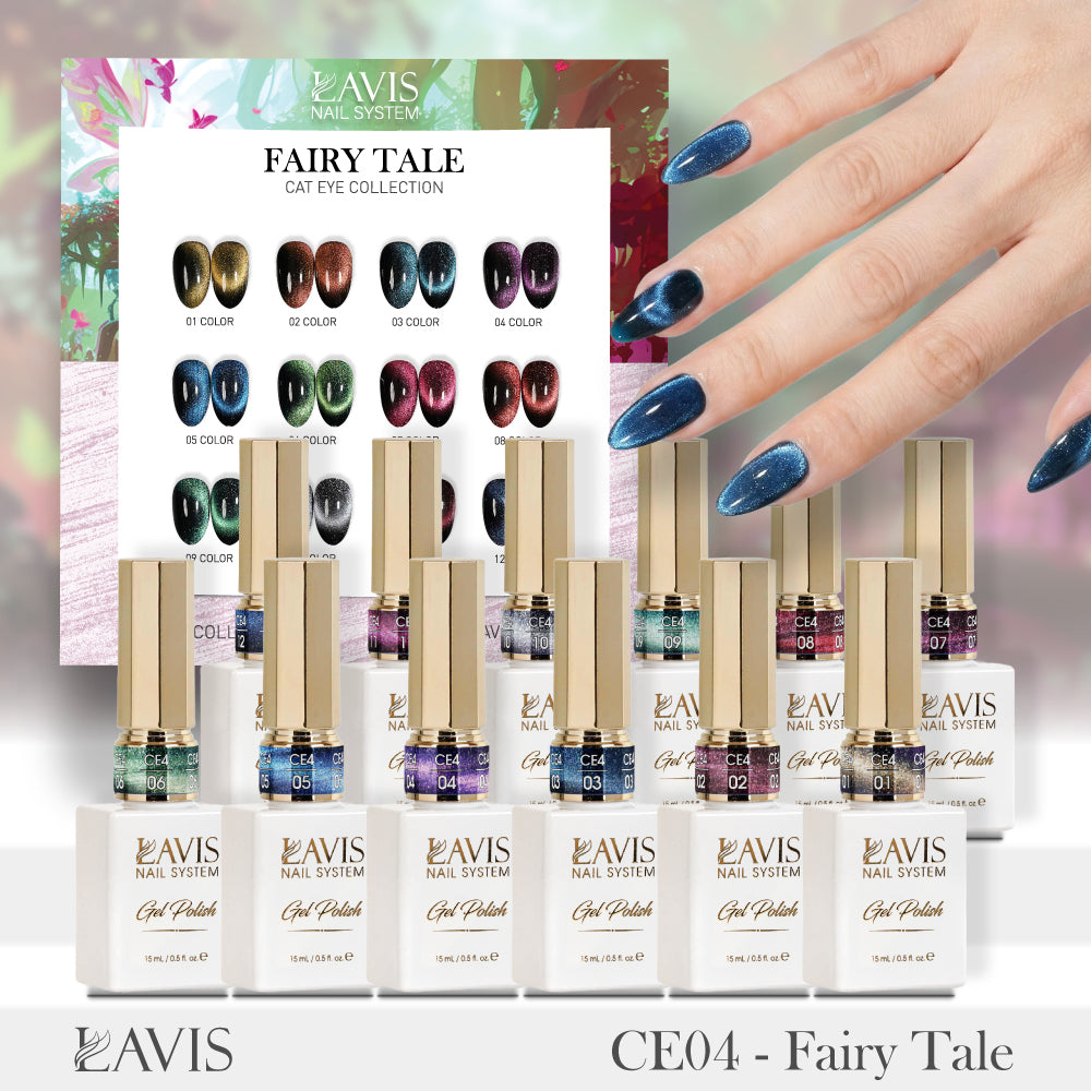 LAVIS 9D Cat Eyes CE4 - Gel Polish 0.5 oz - Fairy Tale Collection