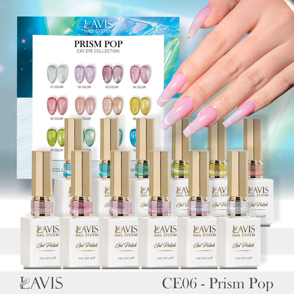 LAVIS 9D Cat Eyes CE6 (Ver2) - Gel Polish 0.5 oz - Prism Pop Collection