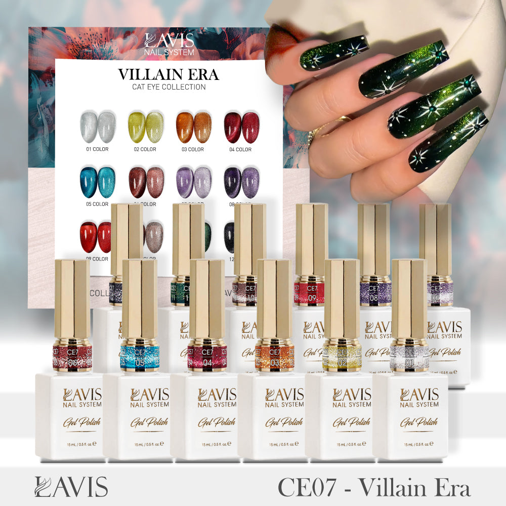 LAVIS 9D Cat Eyes CE7 - Gel Polish 0.5 oz - Villain Era Collection