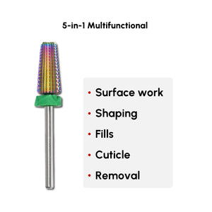 Carbide 5in1 Drill Bit Multicolor