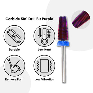 Carbide 5in1 Drill Bit Purple