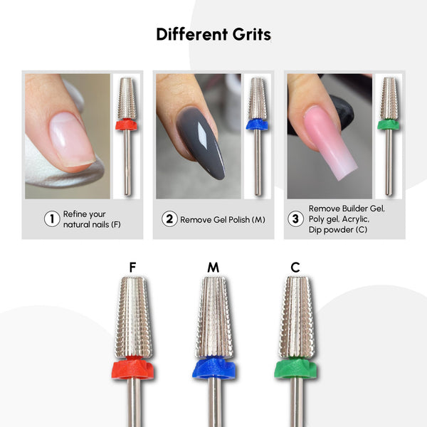 Carbide 5in1 Drill Bit Silver