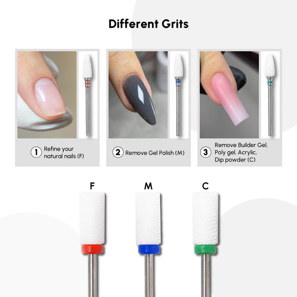 Ceramic Large Barrel Flat Top Drill Bit