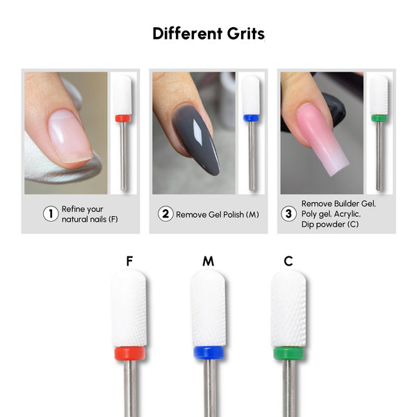 Ceramic Large Barrel Smooth Top Safety Bit