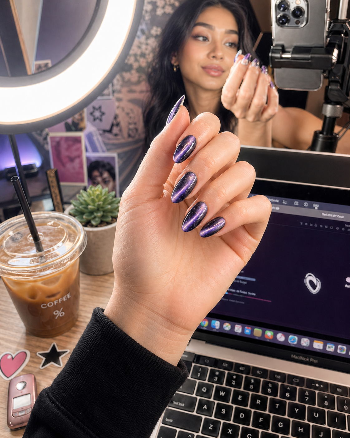Cat Eye, Aurora, Chrome — At Home, Phone-Ready.