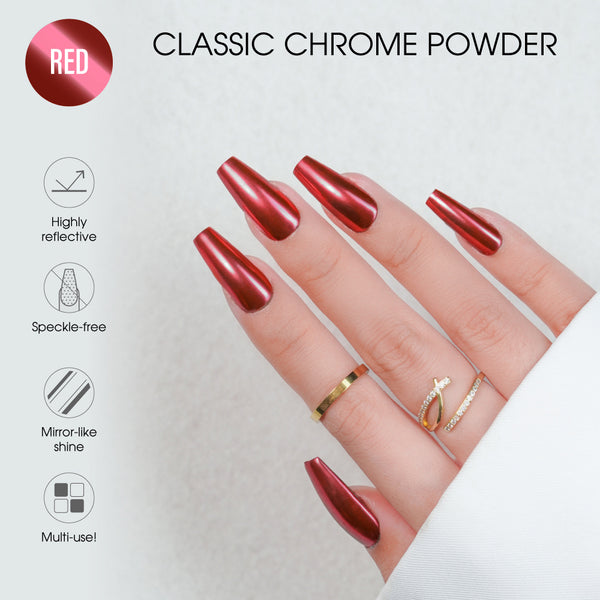 Chrome Classic Powder - Red