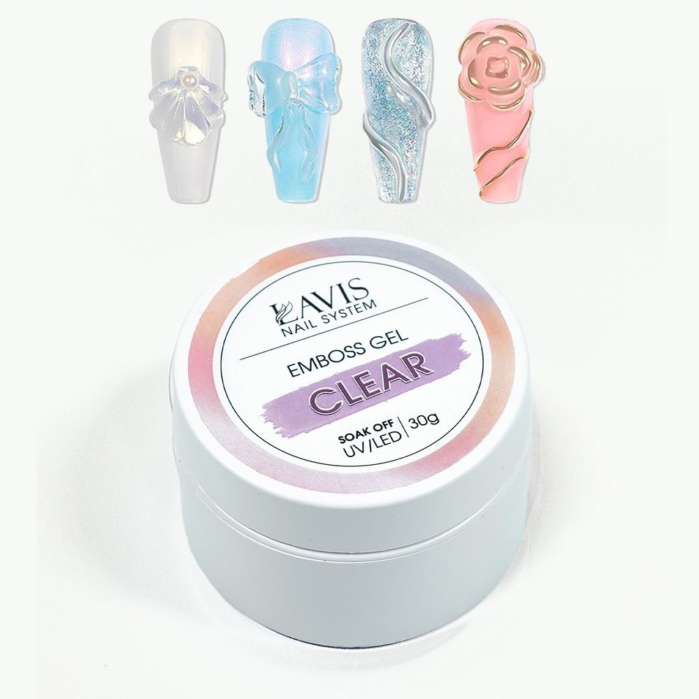 LAVIS Emboss Gel - Clear 30g