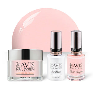 LAVIS 3 in 1 - 282 Pastel Pink - Acrylic & Dip Powder, Gel & Lacquer