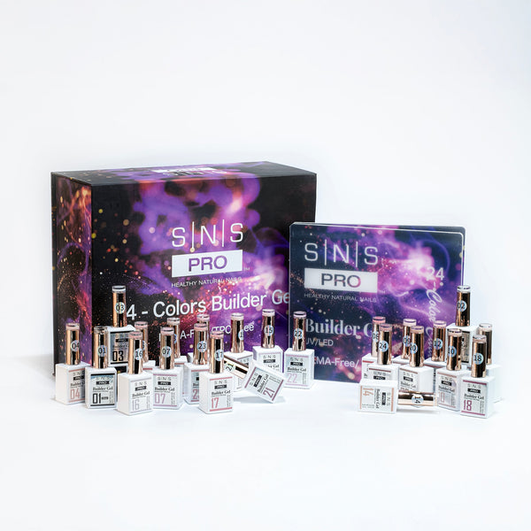 SNS Builder Gel In The Bottle - Set 24 Colors - HEMA & TPO Free - 0.5 oz