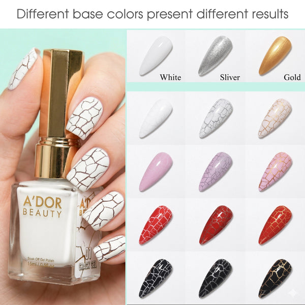 A'DOR Crack Gel Set 12 Color - 0.5 oz