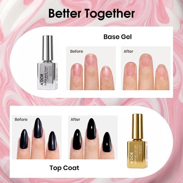 A'DOR Gel Polish - Super Base Coat - 0.5 oz