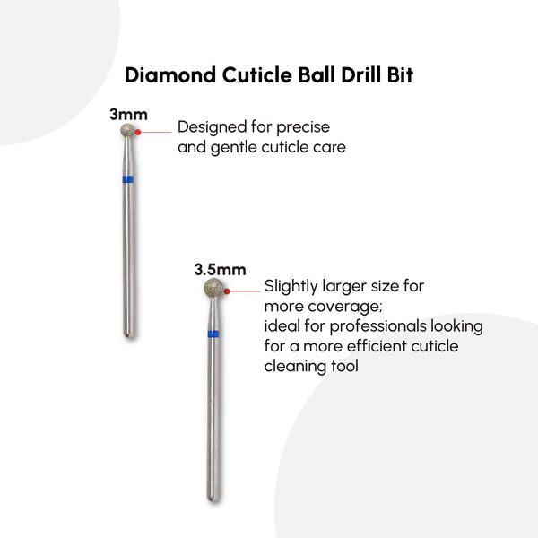 Diamond Cuticle Ball Drill Bit