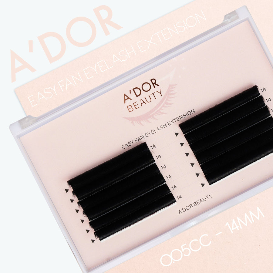 A’dor Beauty Easy Fan Eyelash Extension 00.5CC - 14MM