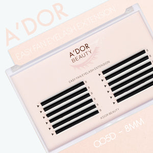 A’dor Beauty Easy Fan Eyelash Extension 00.5D - 8MM