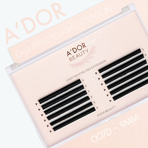 A’dor Beauty Easy Fan Eyelash Extension 0.07D - 9MM