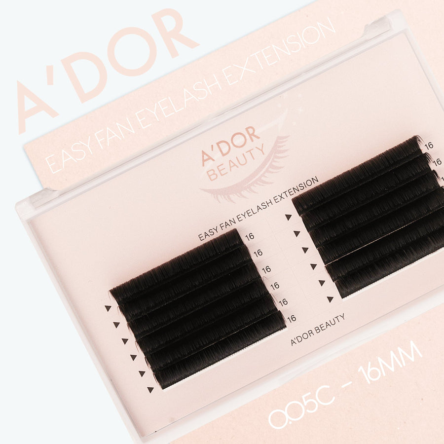 A’dor Beauty Easy Fan Eyelash Extension 0.05C - 16MM