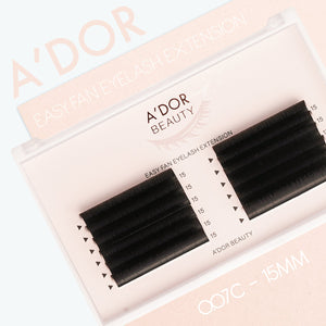 A’dor Beauty Easy Fan Eyelash Extension 0.07C - 15MM