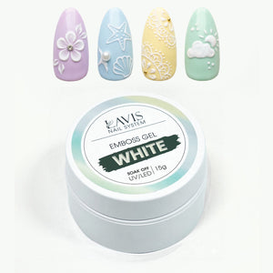 LAVIS Emboss Gel - White 15g