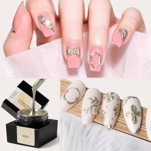 Emboss Gel Polish Nail Art - Gold - 15g