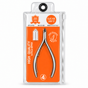 Nail Cuticle Nipper F4J12 - Flat 4mm - Jaw 12