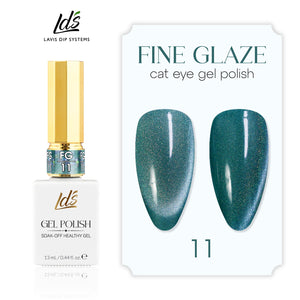 LDS Set 12 Color - Fine Glaze Cat Eye Gel Collection