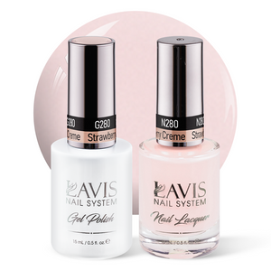 Lavis Gel Nail Polish Duo - 280 Strawberry Creme