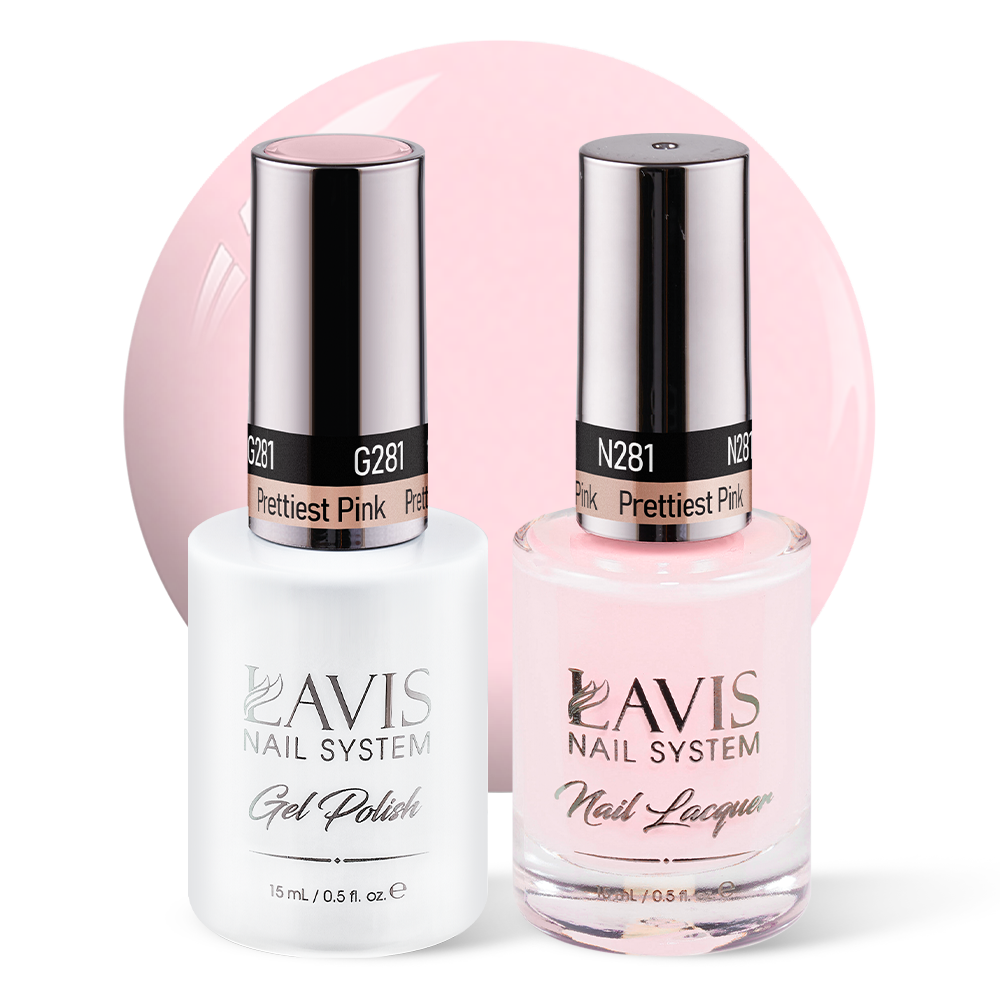 Lavis Gel Nail Polish Duo - 281 Prettiest Pink