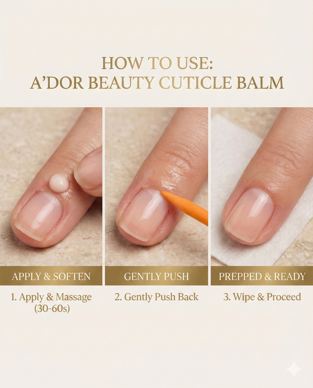 A'DOR Beauty Nail Cuticle Removal Balm