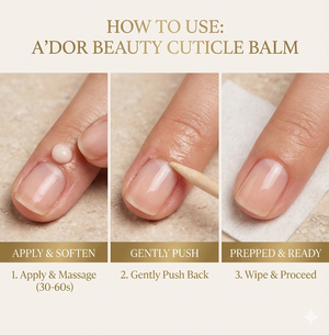 Holiday Gift Bag: A’DOR Nail Cuticle Removal Balm, 1 Mini File, 1 Mini Buffer