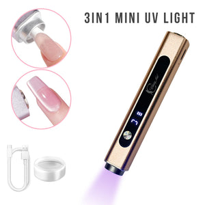 Classy Nail 3in1 Mini UV Light - Gold