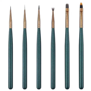 6PCS Nail Pen Brush Set