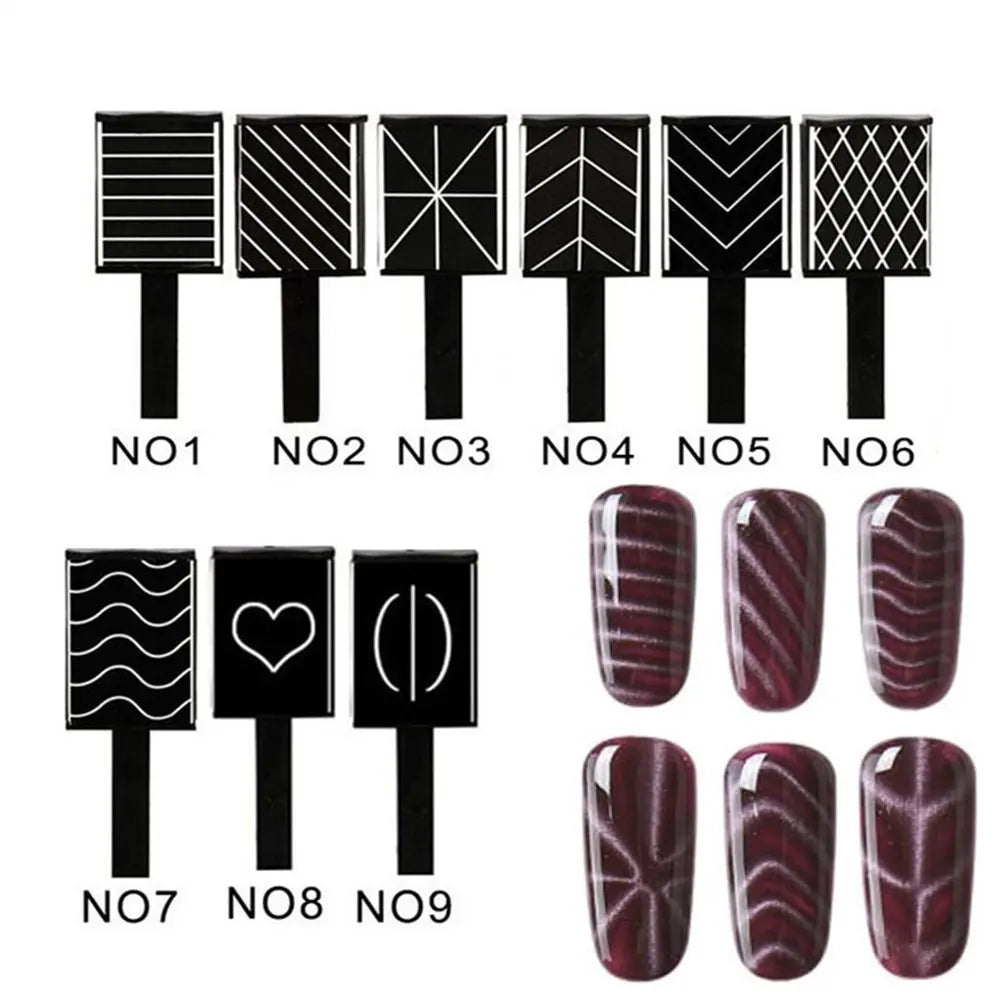  Cat Eye Magnet Nail Art No1 - Horizontal Stripes by OTHER sold by DTK Nail Supply