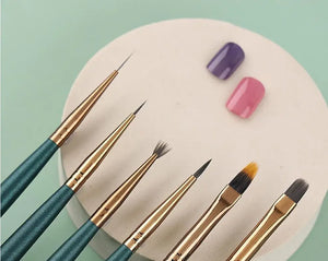 6PCS Nail Pen Brush Set